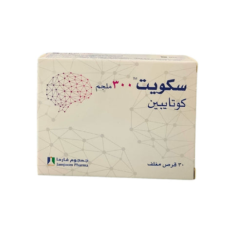 Squet Quotapine Mood Stabilizer 300mg 30 Tablets