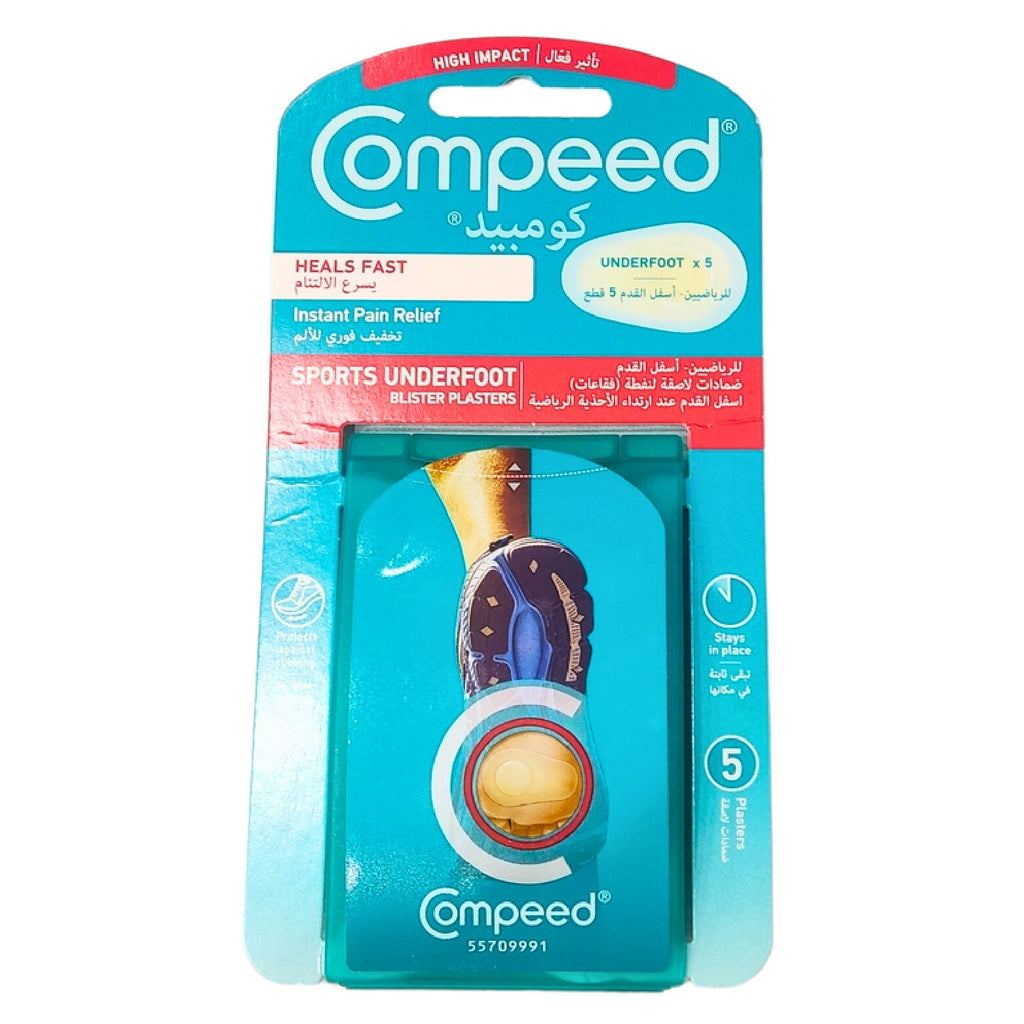 Compeed Sports Underfoot-5 Plasters For Pressure and Pain Relief During Activity