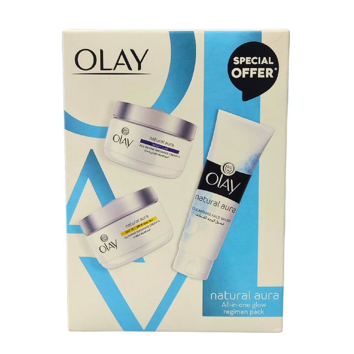 OLAY Natural White Beauty Regimen Kit – Al-Jawaher Al Motamyza Pharmacies