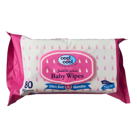 COOL&COOL Gentle Baby Wipes 80 pcs