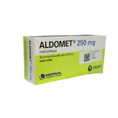 Aldomet 250 mg 30 tablets