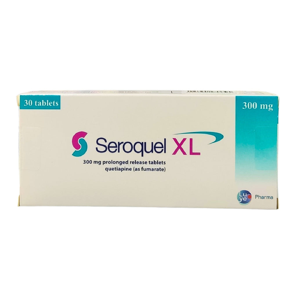 Seroquel XL 300mg mood stabilizer 30 tablets