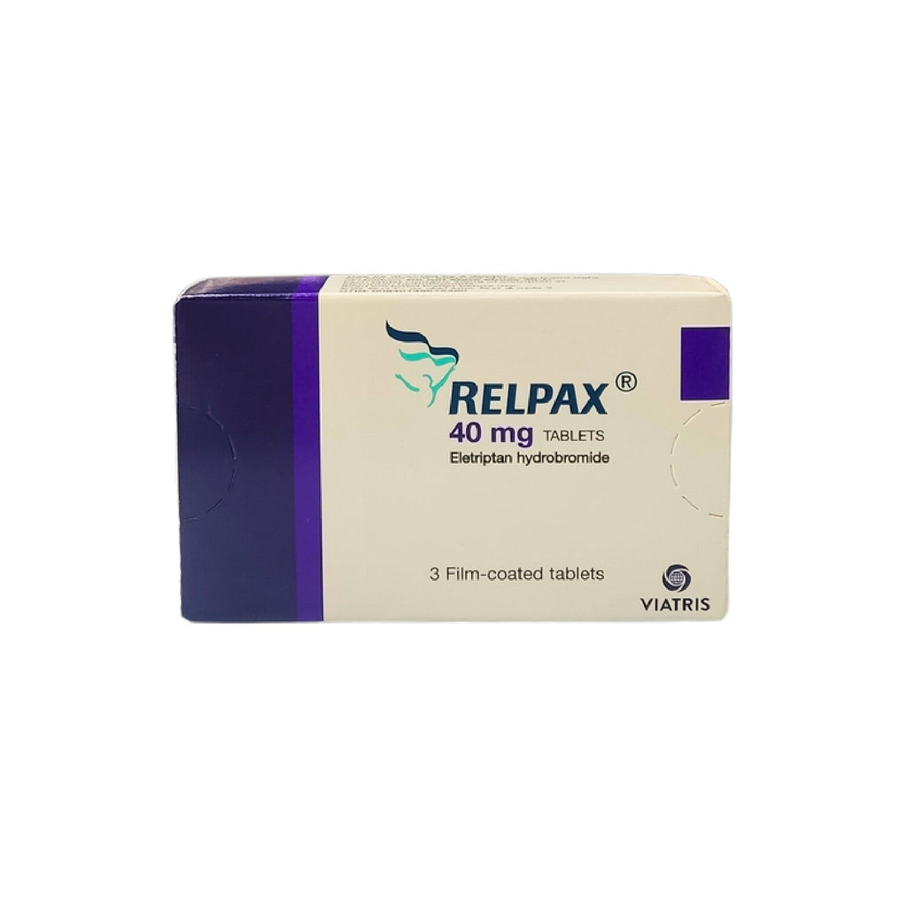 Relpax 40Mg-3 Tablets-Migraine Treatment
