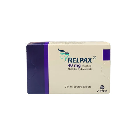 Relpax 40Mg-3 Tablets-Migraine Treatment