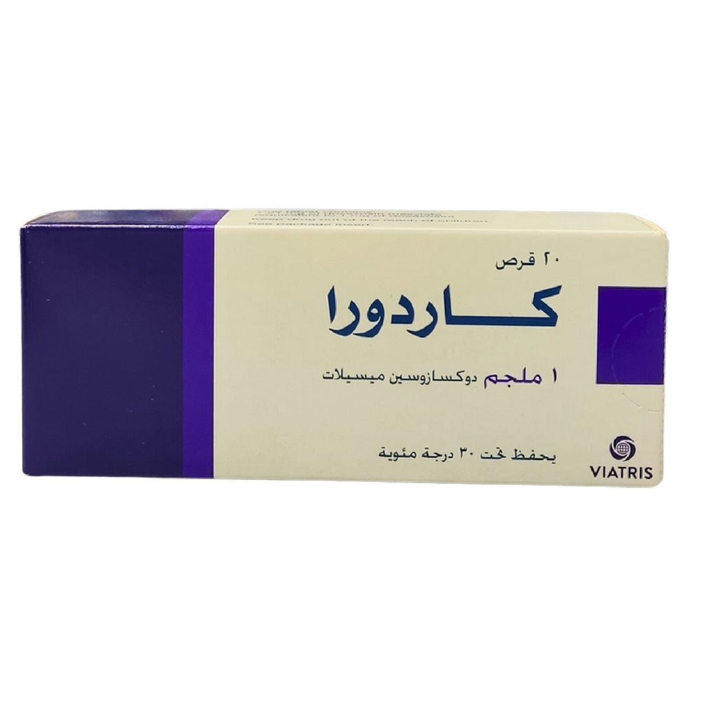 Cardura Blood Pressure and Prostate Tablets 1mg 20 Tablets