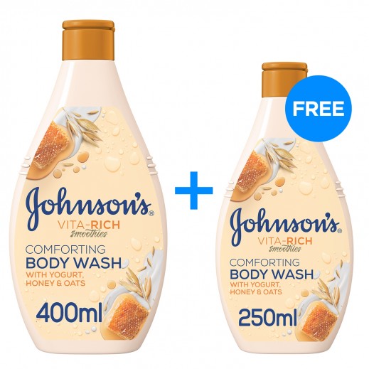 Johnson'S Vita Rich Shower Gel With Honey & Oatmeal - 400Ml + 250Ml Free