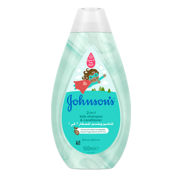 Johnson'S 2-In-1 Kids Shampoo & Conditioner - 500 Ml