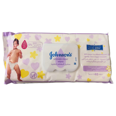 JOHNSON'S Ultimate Clean Wet Wipes 48 pcs