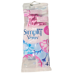 شفرات فينوس سيمبلي 3 للنساء – 4 قطع من جيليت