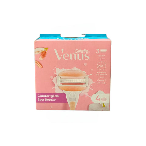 ڤينوس بريز سبا – ٤ شفرات حلاقة مزوّدة بجل مرطّب للبشرة الحساسة