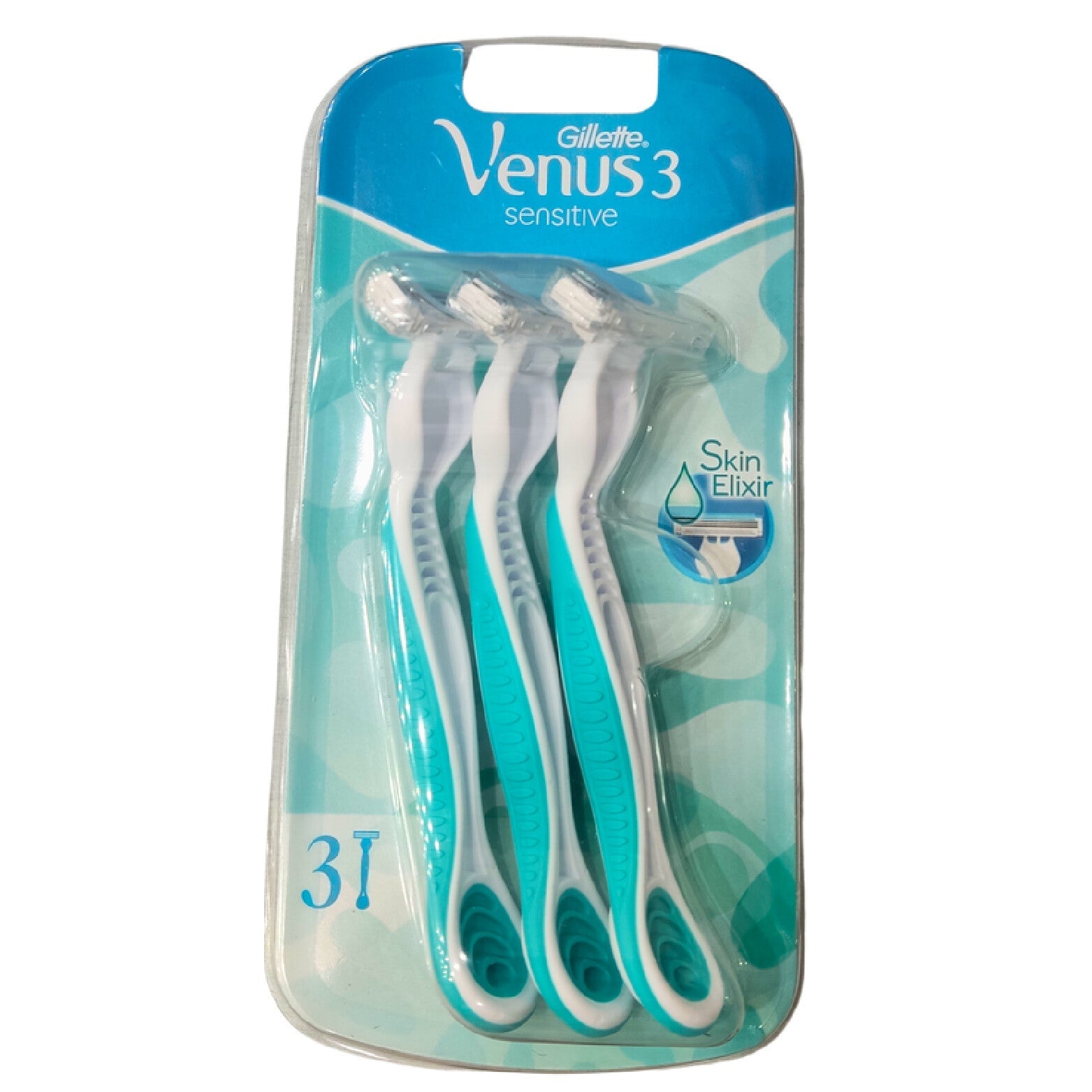 Gillette Venus Sensitive Razors-3 Pieces For Gentle Shaving Of Sensitive Skin