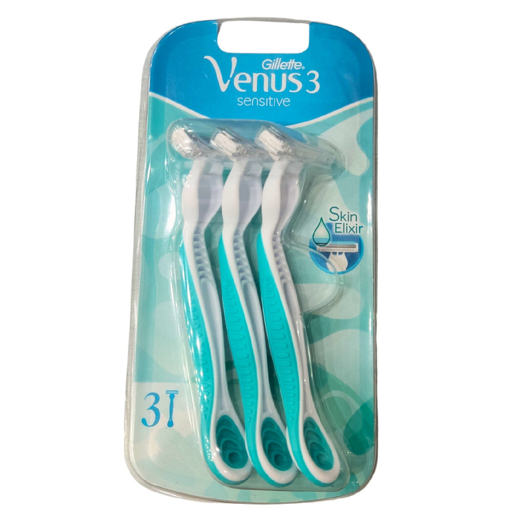 Gillette Venus Sensitive Razors-3 Pieces For Gentle Shaving Of Sensitive Skin