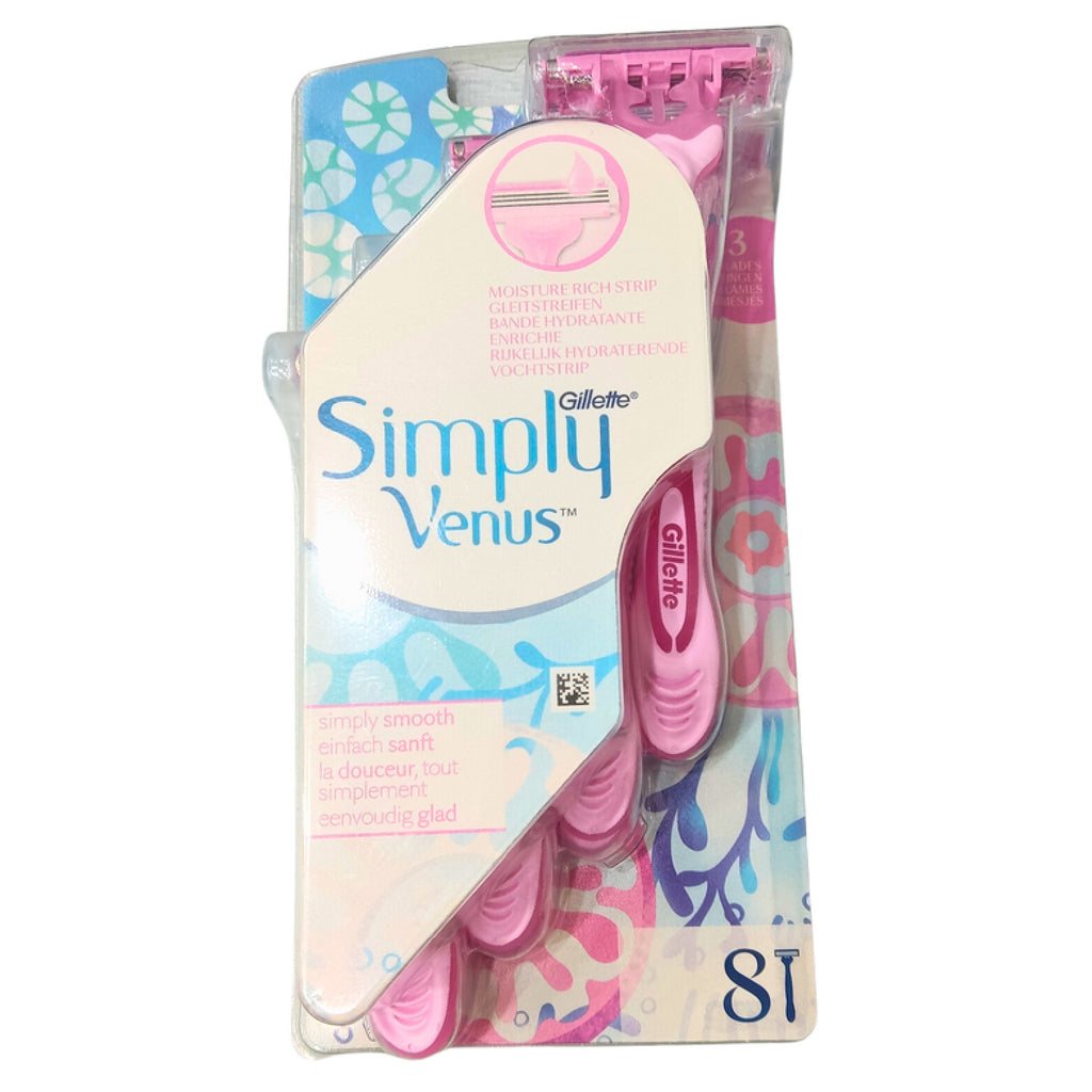 شفرات سيمبلي فينوس من جيليت – 8 قطع لحلاقة ناعمة وآمنة