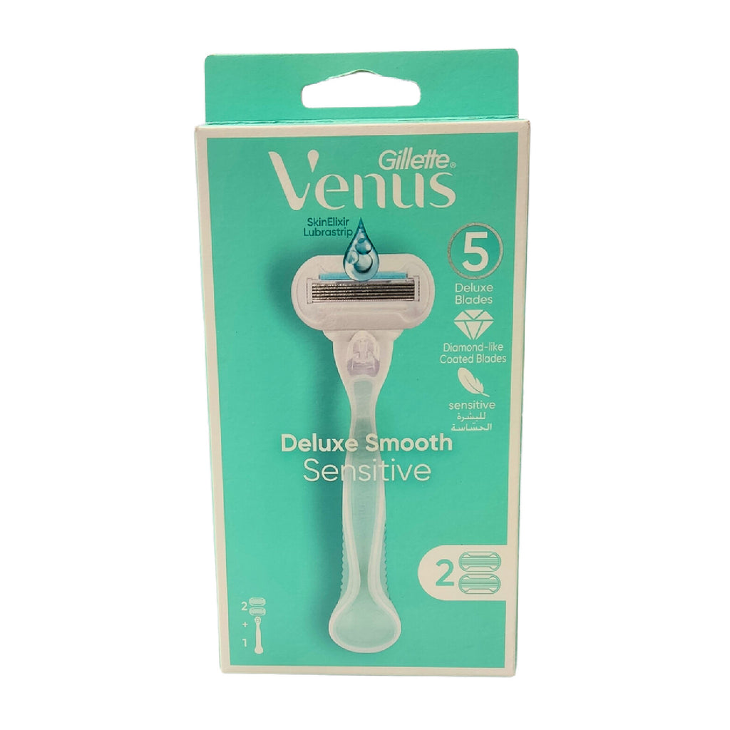 Gillette Venus Deluxe Smooth Sensitive Razor – 5-Blade Razor For Sensitive Skin