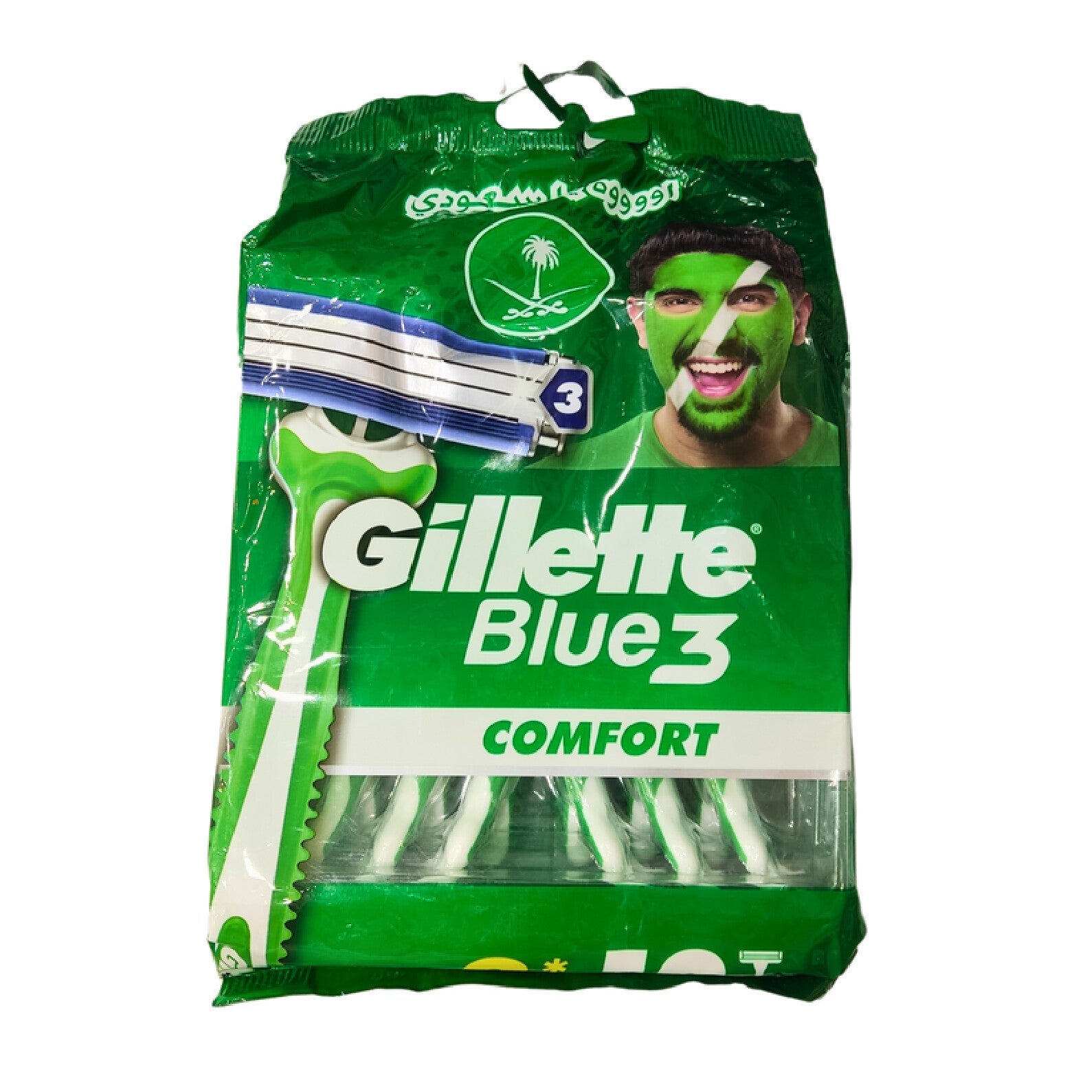 Gillette Blue 3 Comfort Razors-12-Pack 9+3 Free For Smooth and Gentle MenS Shaving