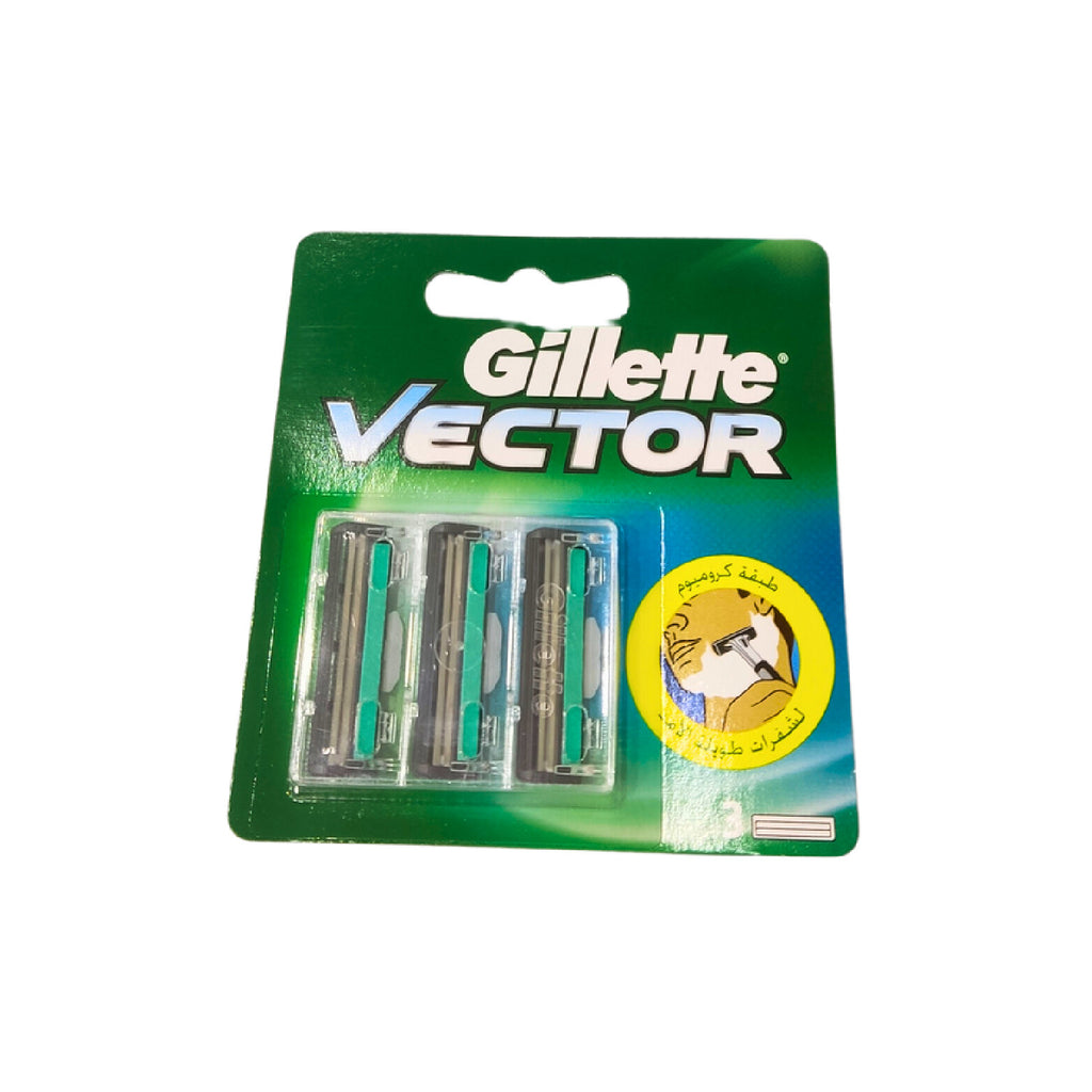 Gillette Vector – Twin-Blade Razor Cartridges For Men (3 Pcs)