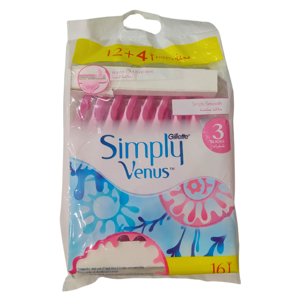 Venus Simply3 – Smooth Shave 16 Razors
