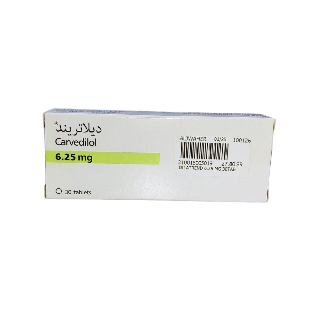 Dilatrend Tablets 6.25 Mg