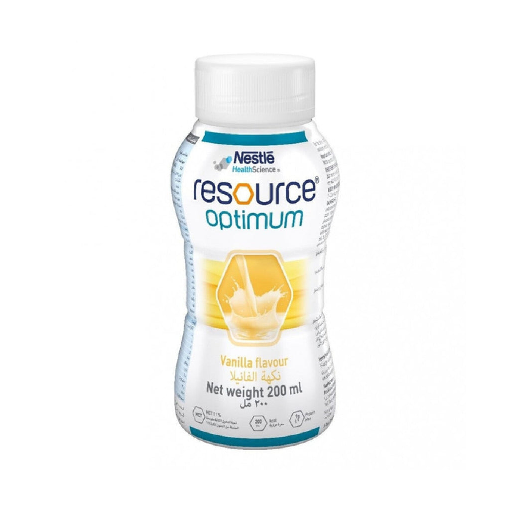 Nestle Resource Optimum Vanilla Flavor 24 X 200 Ml