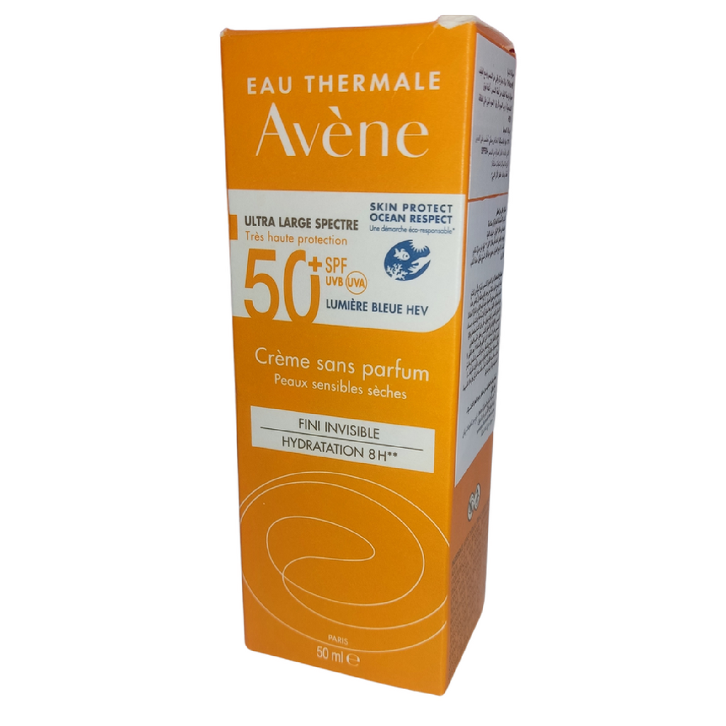 أفين كريم واقٍ للبشرة الحساسة SPF50 خالٍ من العطور