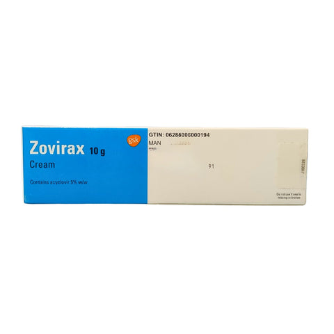 Zovirax Cream 5%-10G-Antiviral For Herpes Simplex Infections