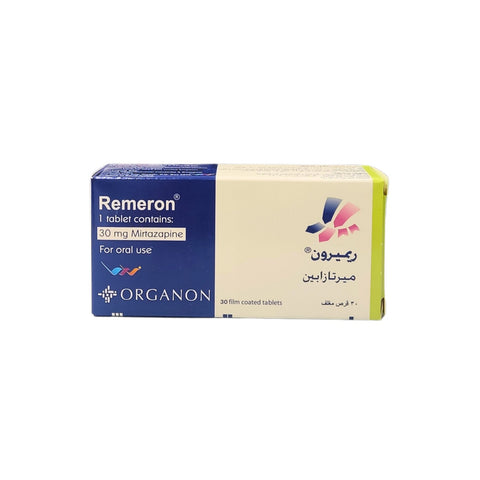 Remeron Mirtazapine 30Mg-30 Tablets-Antidepressant