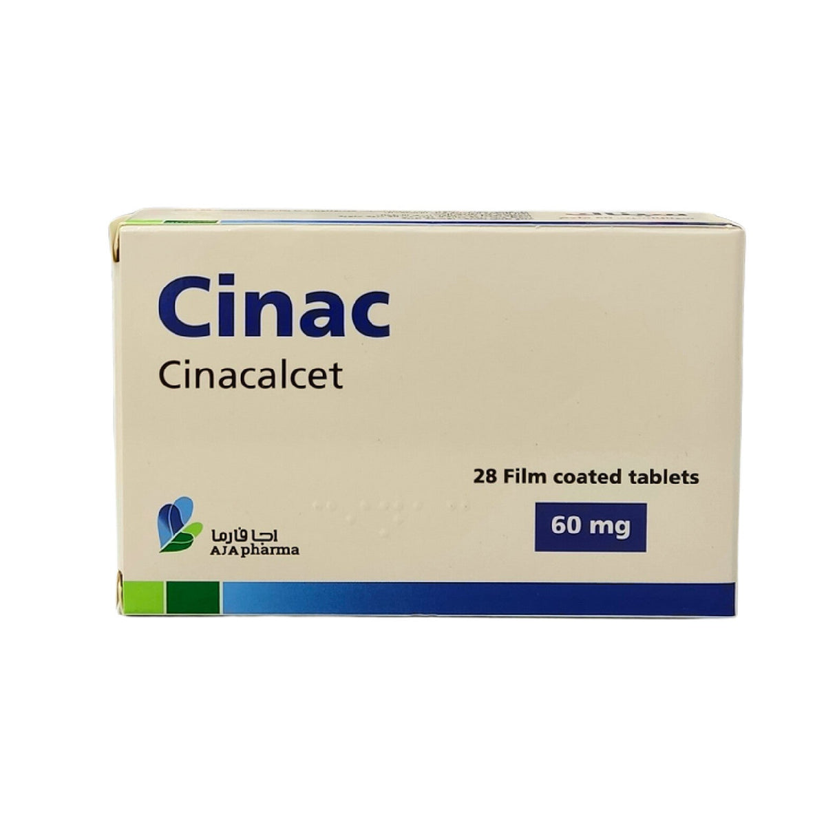 Cinac Cinacalcet Parathyroid Control Tablets 60mg 28 Tablets