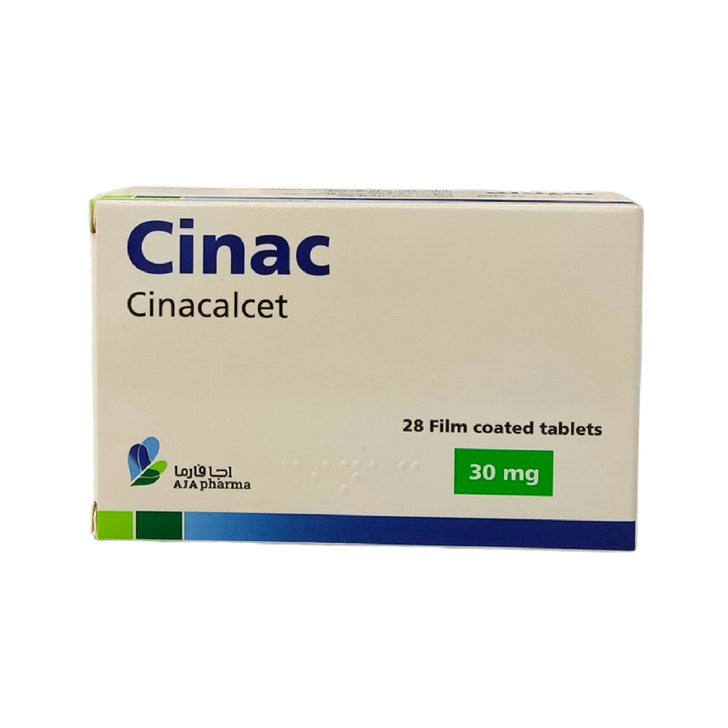 Cinac Cinacalcet Calcium Regulation Tablets 30mg 28 Tablets