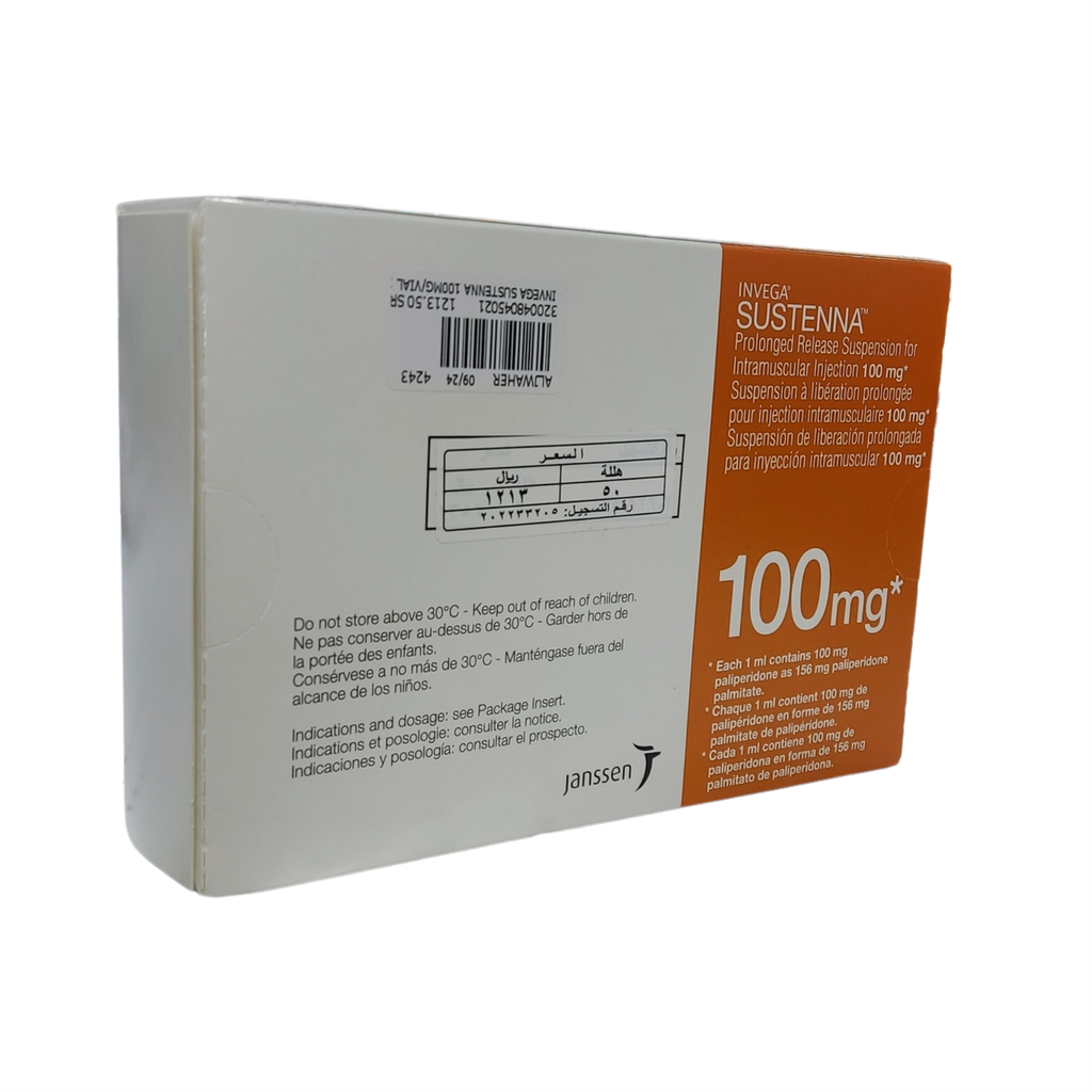 Invega Sustenna 100 Mg Vial