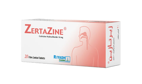 Zertazine 10 Mg 20 Tablets-Antihistamine