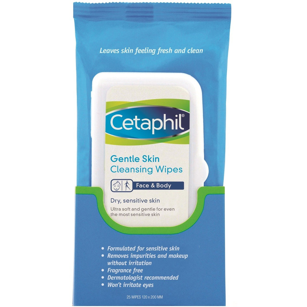 Cleansing Cloths 25 Wet Wipes Cetaphil