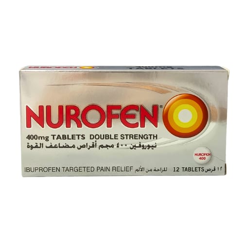 أقراص نروفين 400 مجم لتسكين الألم 12 قرص
