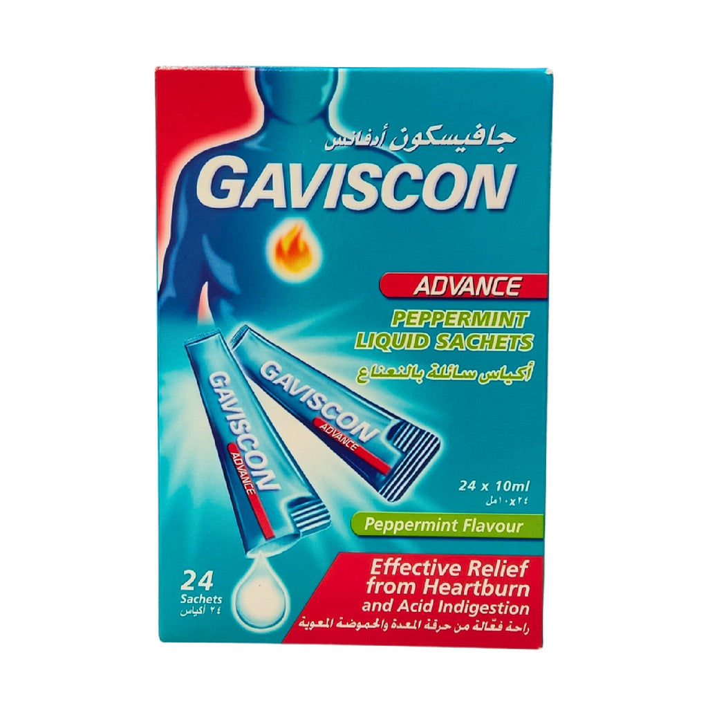 Gaviscon Advance Heartburn and Acid Relief 10ml 24 Sachets