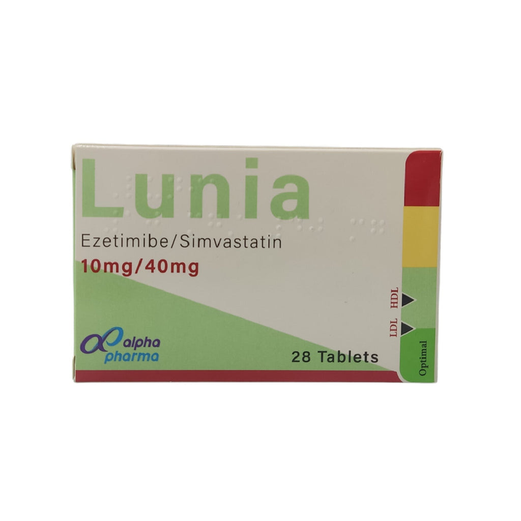 LUNIA COMBO 10/40 FOR CHOLESTEROL & HEART HEALTH 28TAB