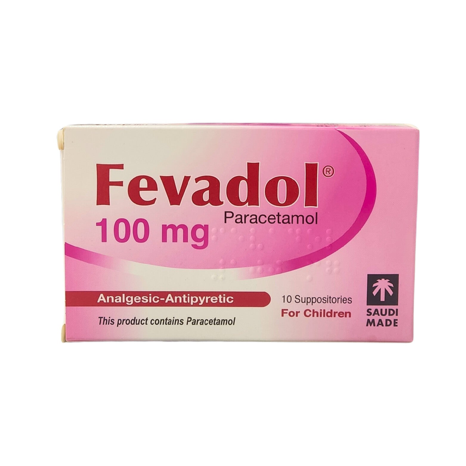 Fevadol 100MG suppository pain relief 10 Supp