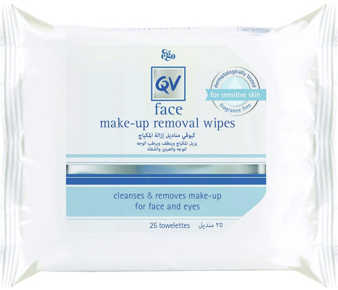 Face Make Up Removal 25 Wipes Qv