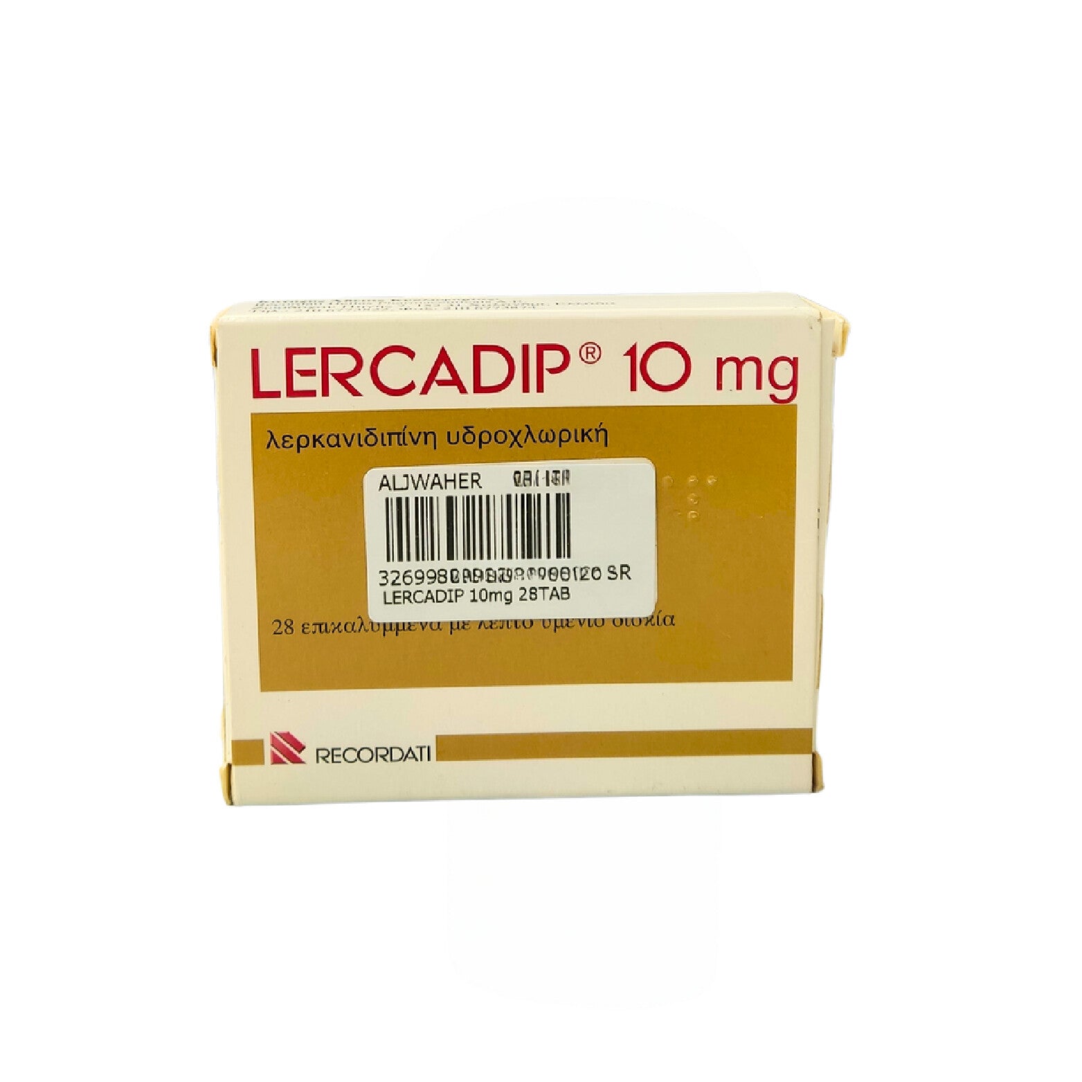 Lercadip 10 Mg 28 Tab