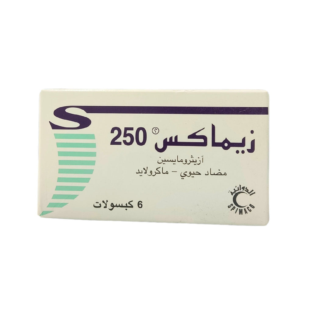 Zimax 250MG capsule for infections 6 Caps