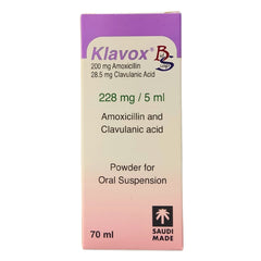 Klavox 228MG 70ML antibiotic