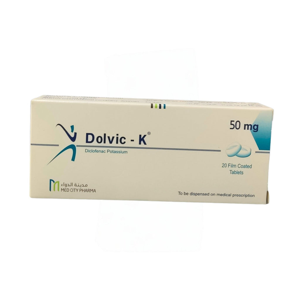 Dolvic-K 50MG tablet pain relief 20 Tabs