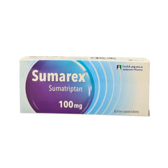 Sumarex 100mg migraine treatment 6 tablets