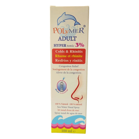 Polymer 3% Adults Spray-100Ml-Nasal Protection and Healthy Breathing Support
