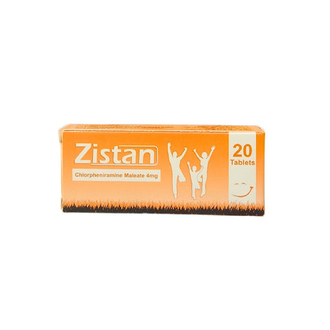 Zistan 4 Mg 20 Tablets-Antihistamine