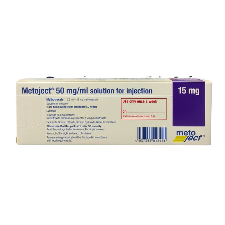 Metajet Injection Metoject Methotrexate Injection 15mg 0.3ml – Al-Jawaher Al Motamyza ...