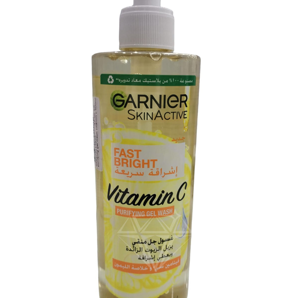 Garnier Fast Bright Vitamin C Purifying Gel Wash â€“ 400Ml