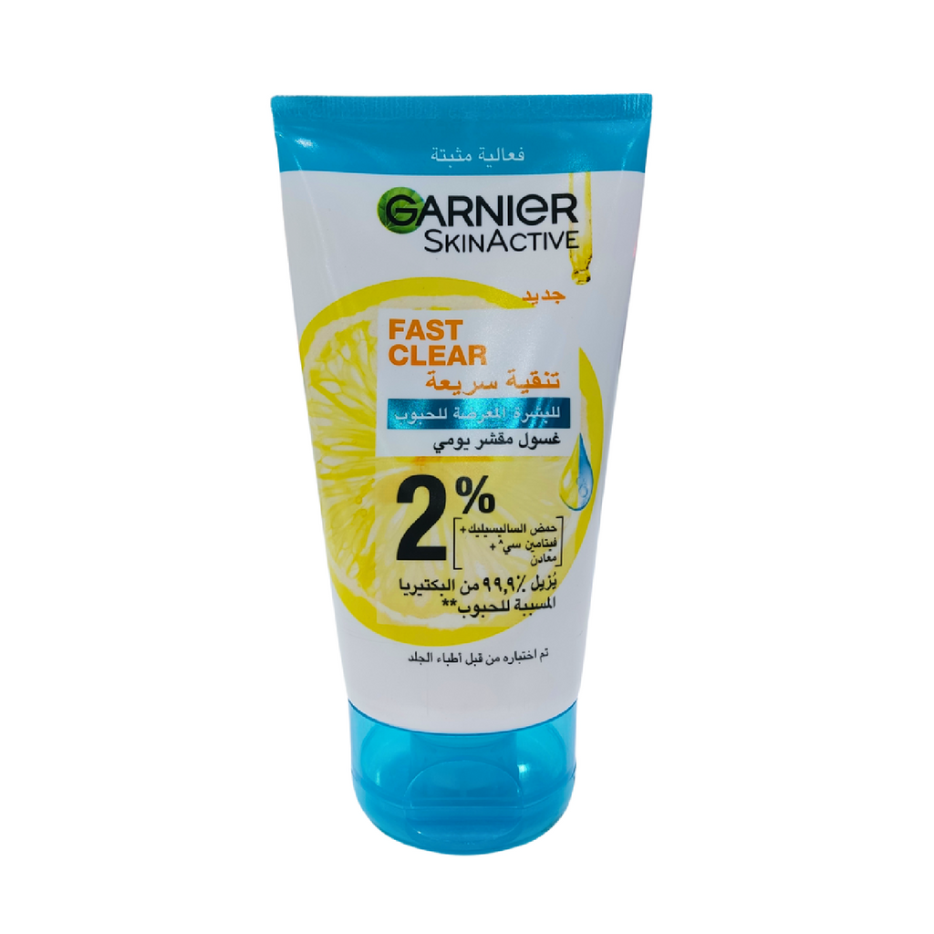 Garnier Fast Clear Acne Wash – Deep Clean (150ml)
