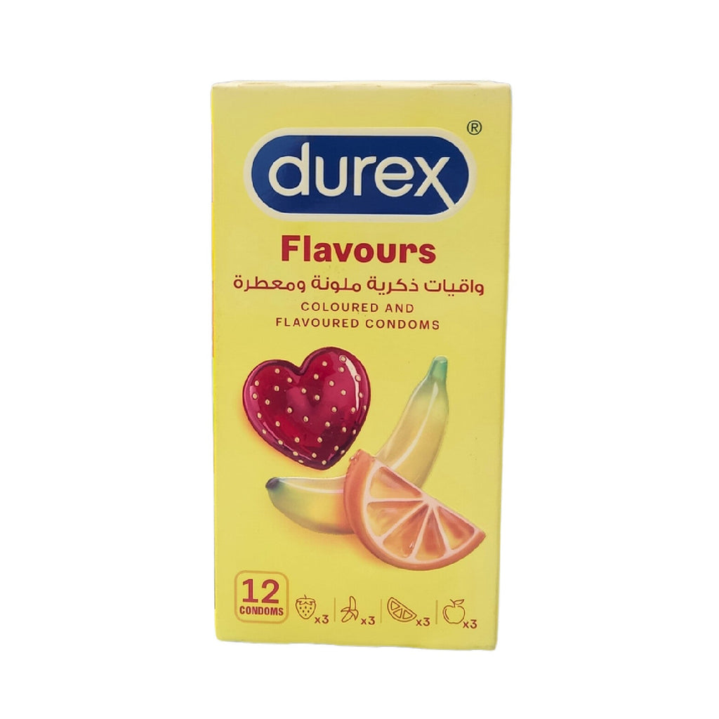 Durex Select Flavoured Condoms-Fruit Flavours For Protection and Pleasure-Pack Of 12
