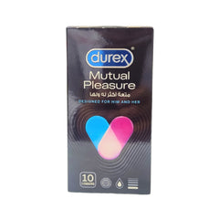 Durex Mutual Pleasure Performax Intense Condoms-Enhance Pleasure For Both Partners-Pack Of 10