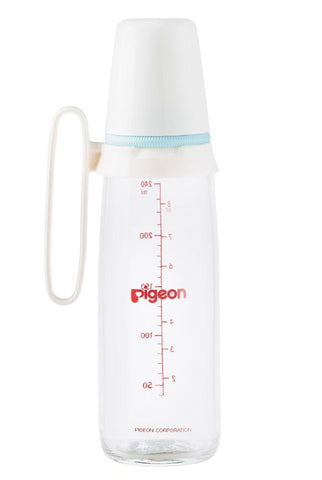 Pigeon 237 Bottle Glass W/Hand - 240Ml