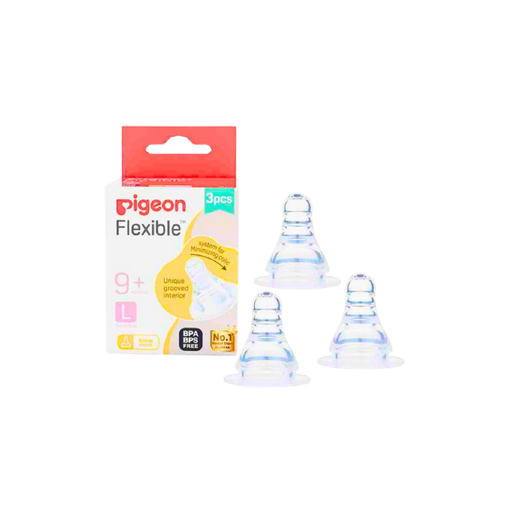 PIGEON L 3pcs 300 Box Silicone Nipple for Babies